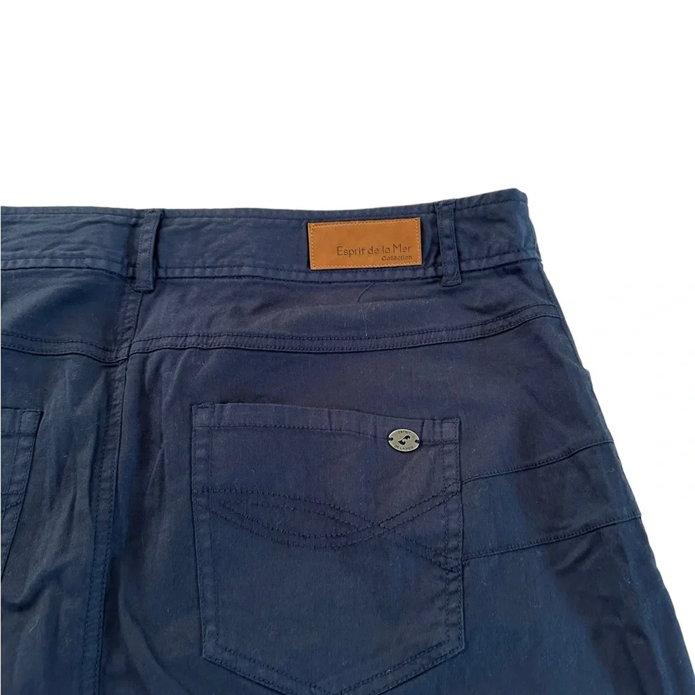 Esprit De La Mer Jeanne Marine Mini Skirt Size 42